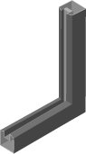Aluminum door frame material
