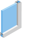 Fiberglass window material