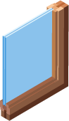 Wood window material