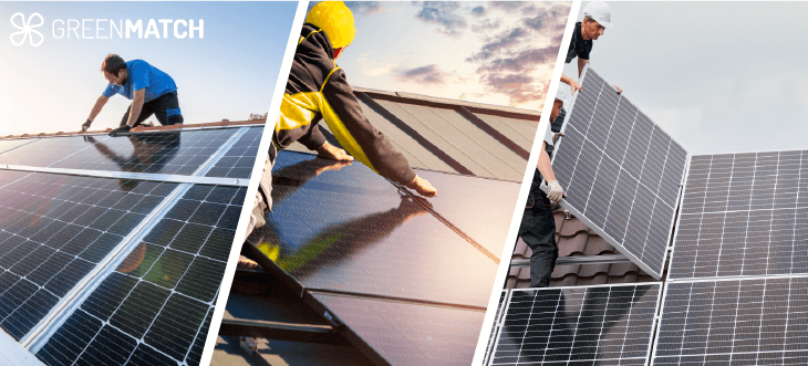 Solar Installation Collage 